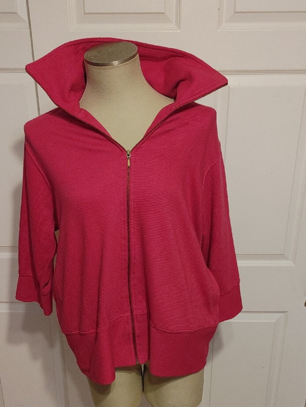 Basic Editions Pink Zip-Front Jacket - Picture 5 of 9